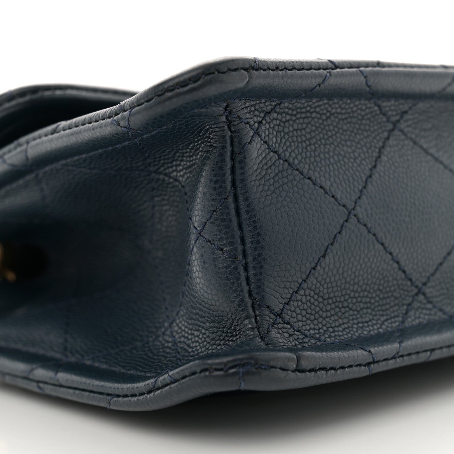 Chanel Caviar Quilted Mini Sweet Classic Flap Navy Blue 9 of 11