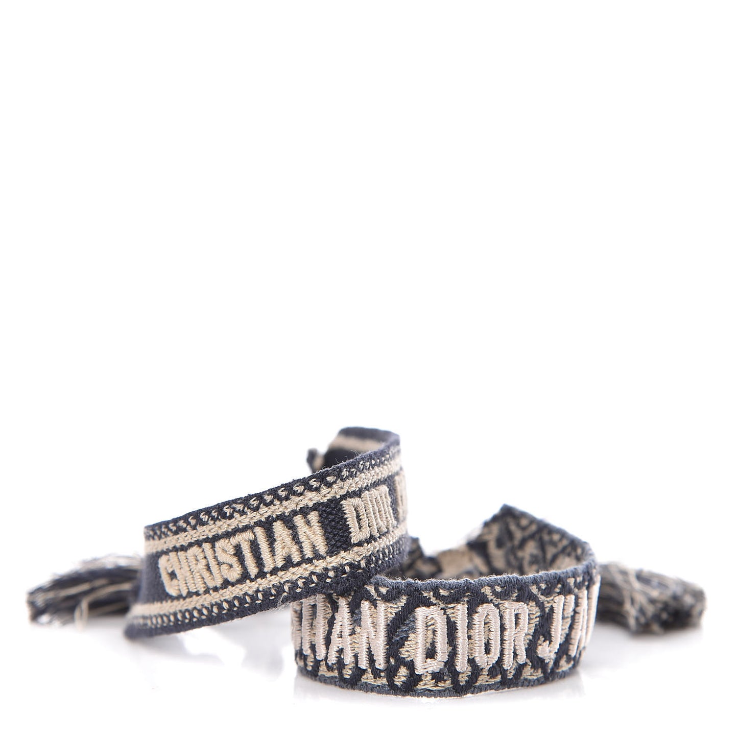 Woven Cotton J'Adior Friendship Bracelet Set Navy