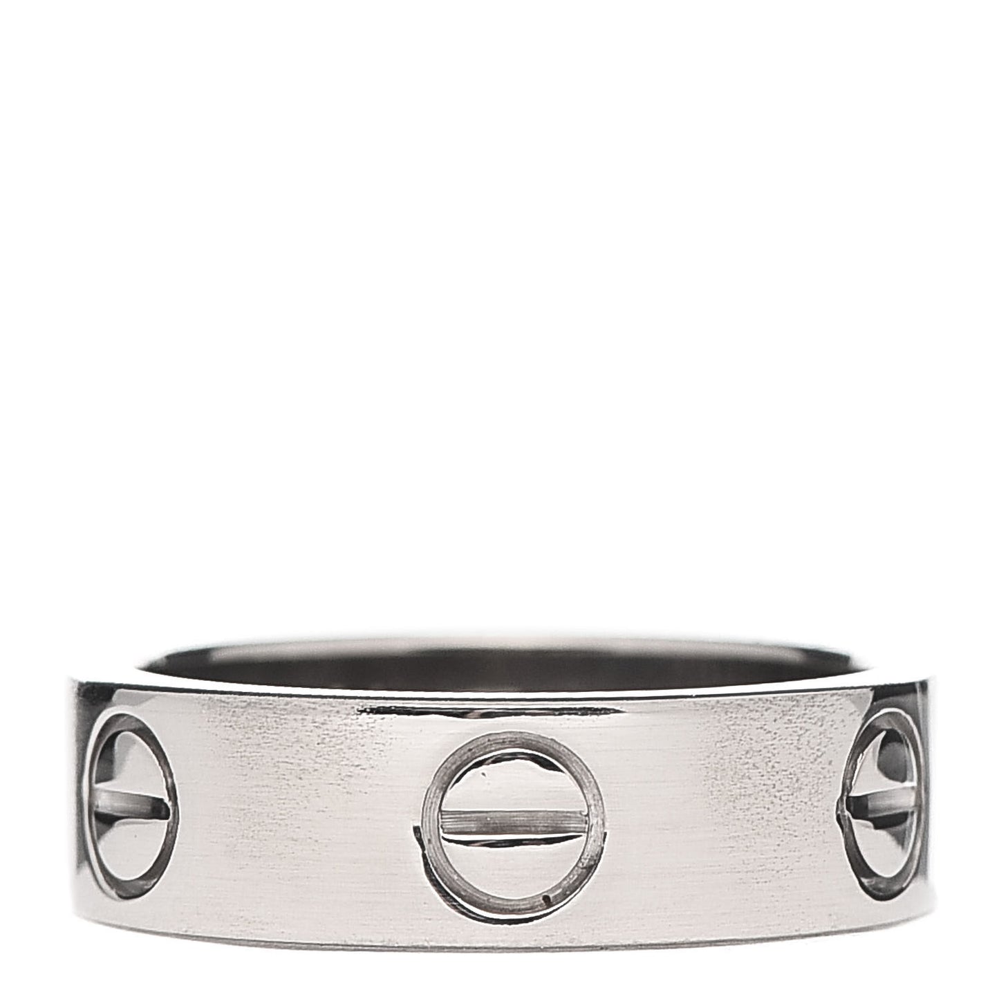 18K White Gold 5.5mm LOVE Ring 51 5.75