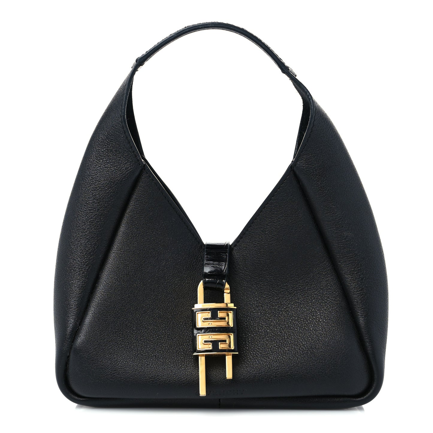 Grained Calfskin Mini G-Lock Hobo Black