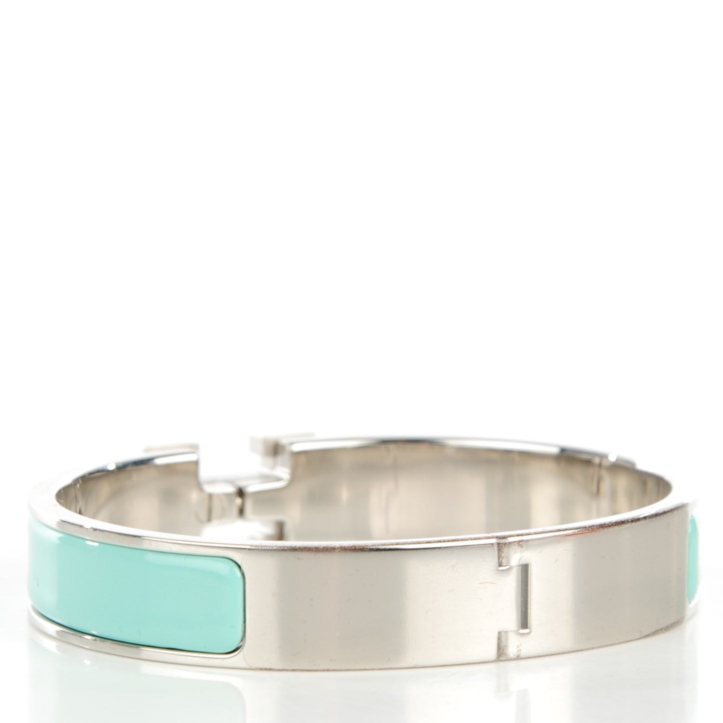 Enamel Narrow Clic Clac H Bracelet GM Lagon