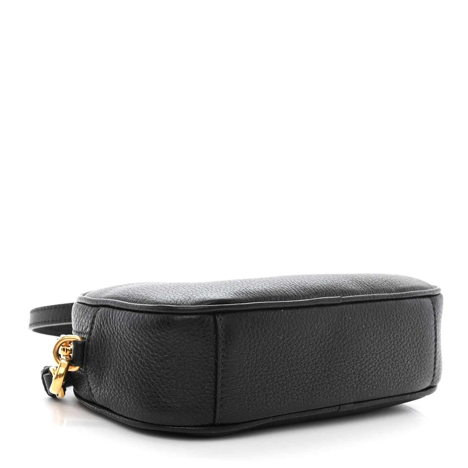 Prada Vitello Daino Logo Belt Bag Black 4 of 13