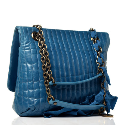 Lanvin Calfskin Quilted Medium Happy Shoulder Bag Blue 3 of 8