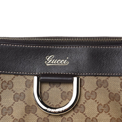 Gucci Monogram D Gold Tote Dark Brown 12 of 14