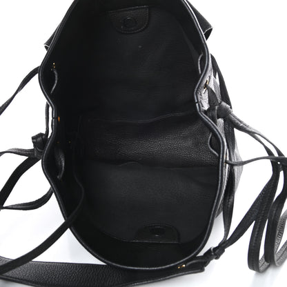 Prada Cervo Flap Shoulder Bag Black 5 of 18