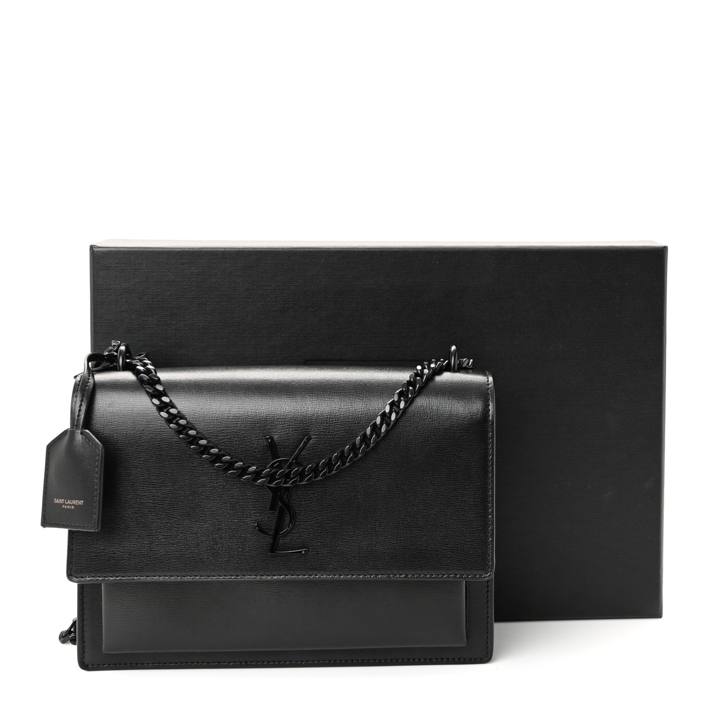 Calfskin Medium Monogram Monochrome Sunset Black