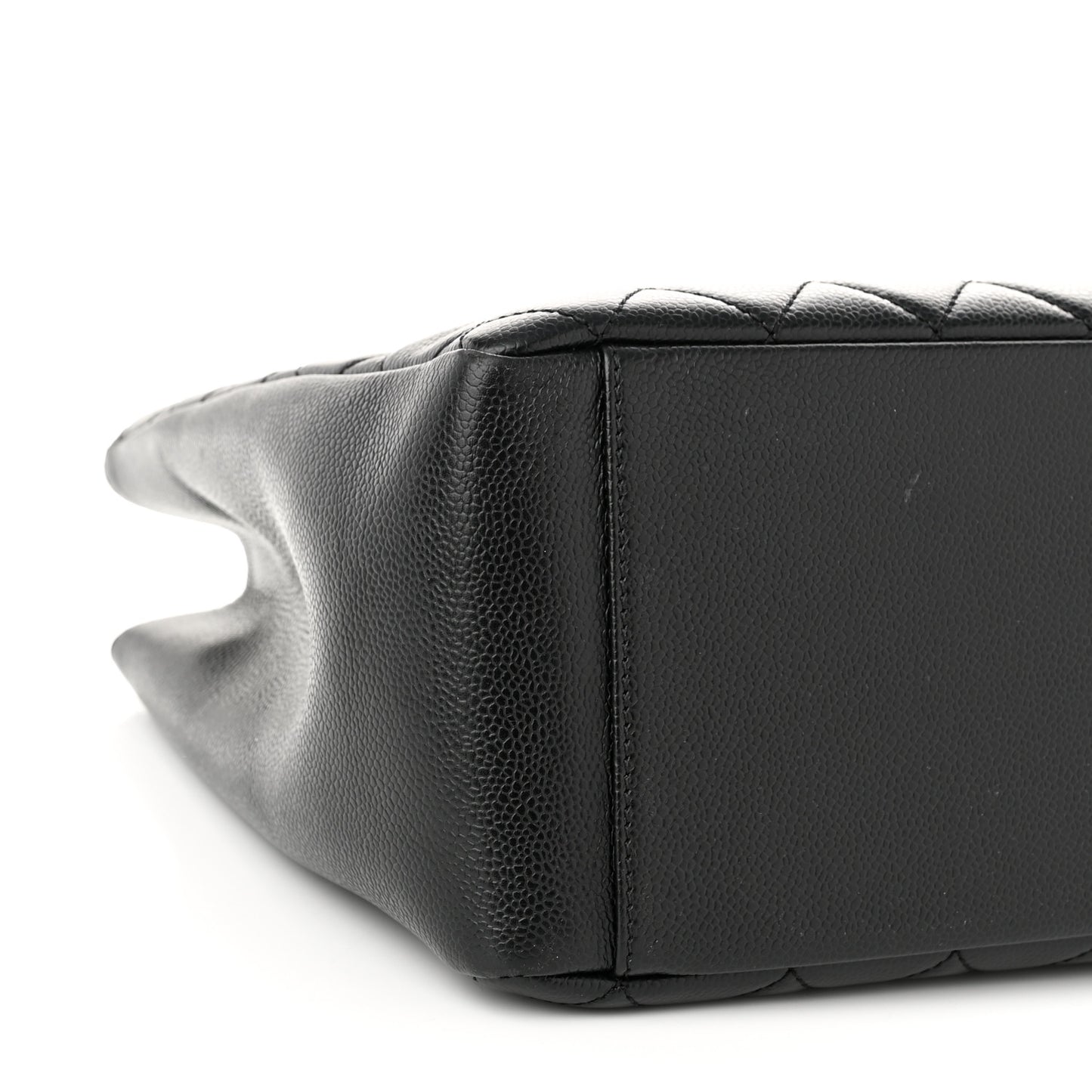 Caviar Quilted Grand Shopping Tote GST Black