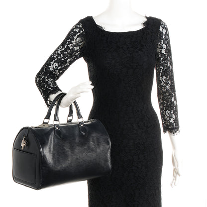 Louis Vuitton Epi Speedy 30 Black 2 of 7