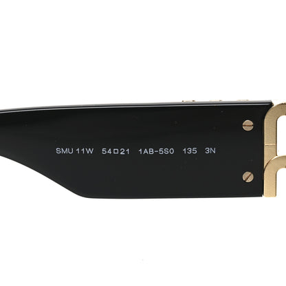 Miu Miu Acetate Oval Glimpse Sunglasses SMU11W Black 6 of 7