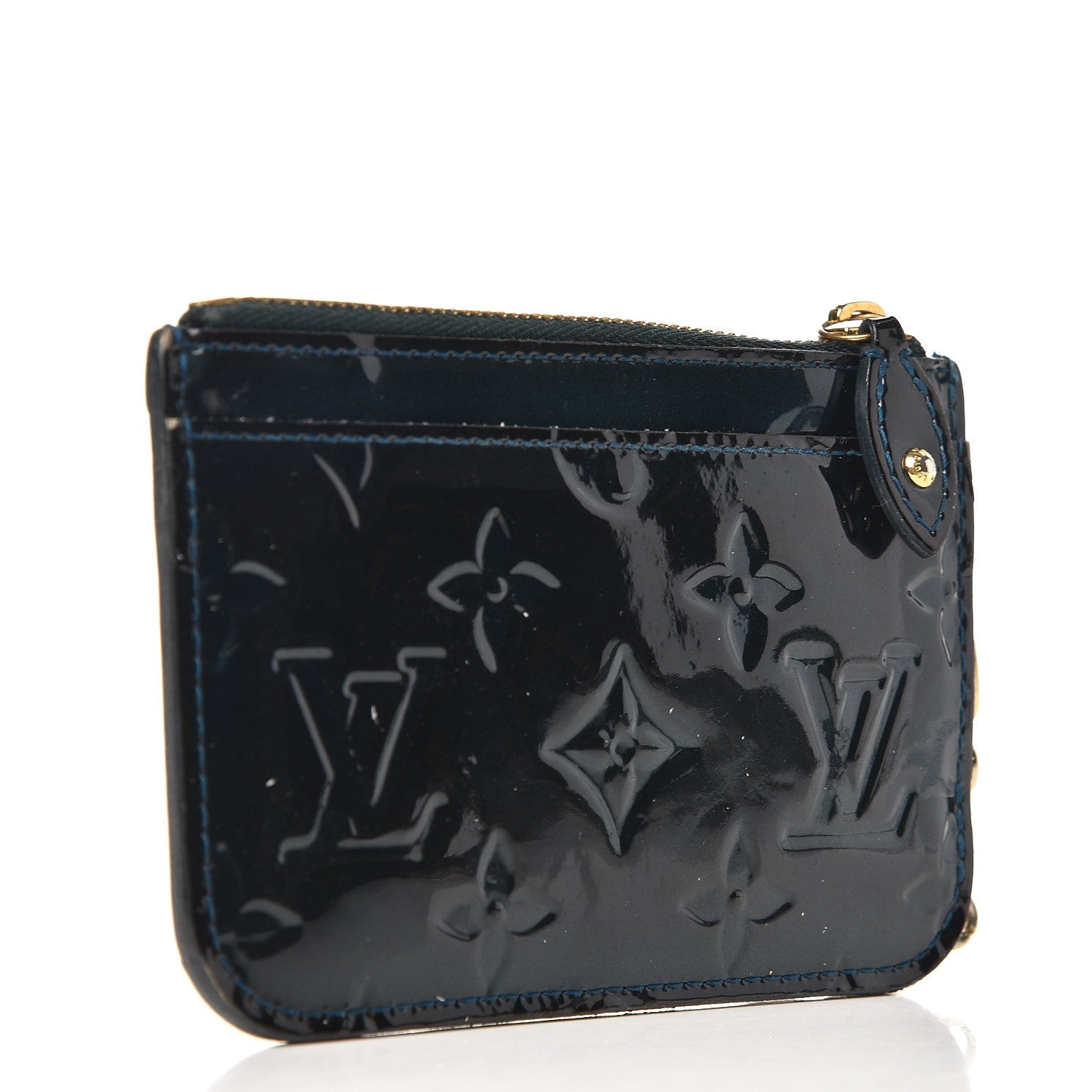 Louis Vuitton Vernis Key Pouch Blue Nuit 3 of 8