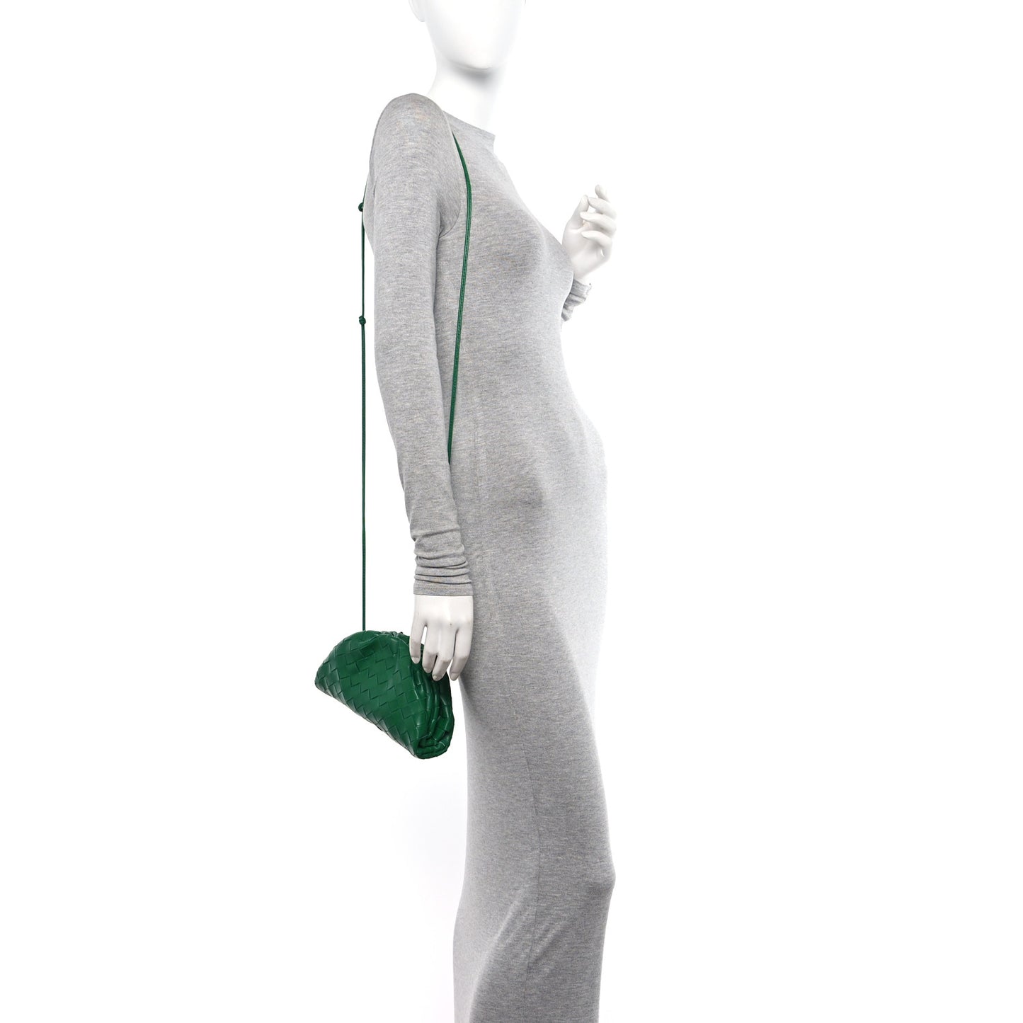 Nappa Intrecciato The Mini Pouch Racing Green