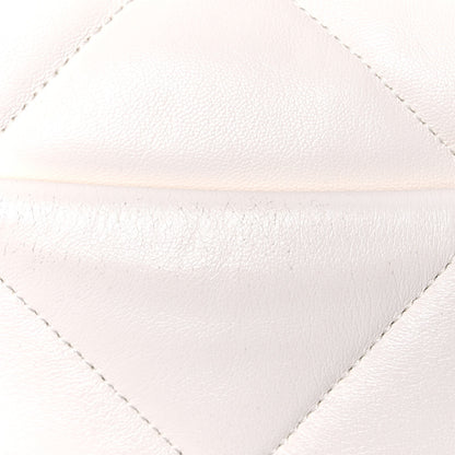 Chanel Lambskin Quilted Large Chanel 19 Flap White 12 of 13