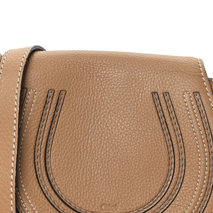 Chloe Calfskin Mini Marcie Round Crossbody Bag Nut 8 of 10