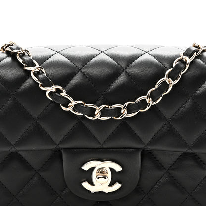 Chanel Lambskin Quilted Mini Rectangular Flap Black 8 of 11