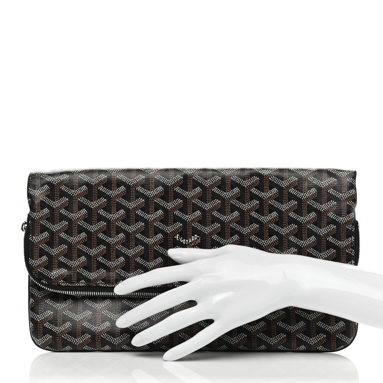 Goyard Goyardine Sainte Marie Soft Clutch Black 2 of 8