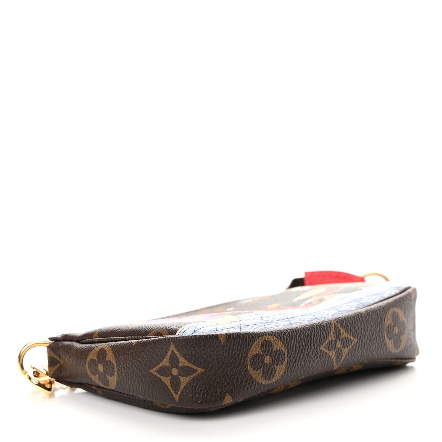 Monogram 2021 Christmas Animation London Mini Pochette Accessories Red