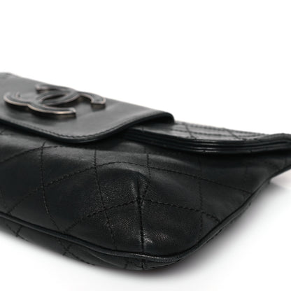 Chanel Lambskin Diamond Stitch Convertible Clutch Black 9 of 9