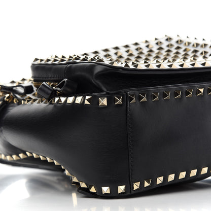 Valentino Garavani Calfskin Medium Rockstud All Over Backpack Black 7 of 8