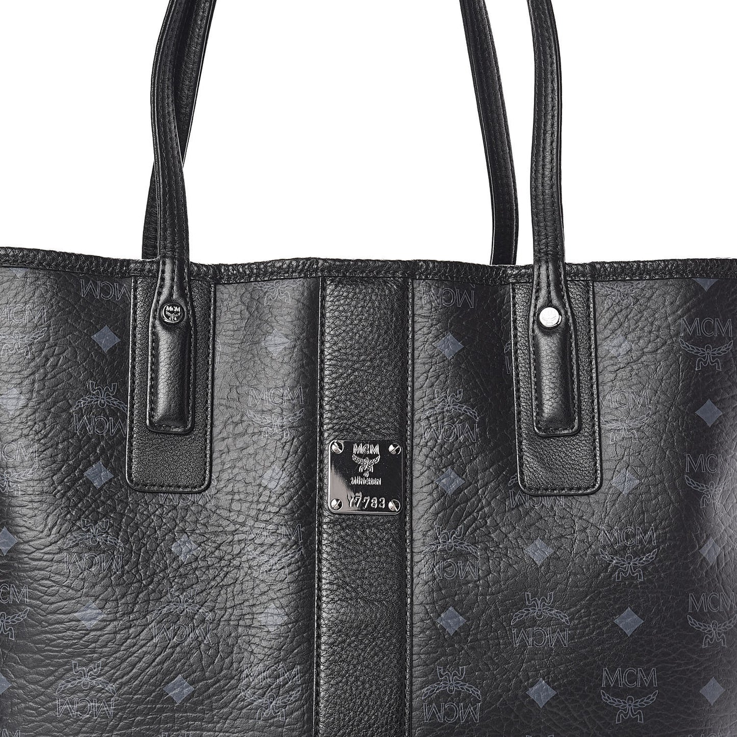 Visetos Medium Liz Reversible Shopper Tote Black