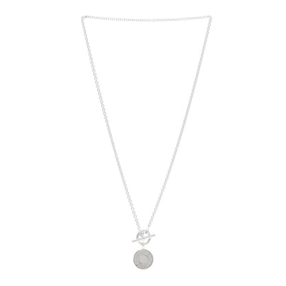 Hermes Sterling Silver Amulettes H Confettis Pendant Necklace 3 of 5