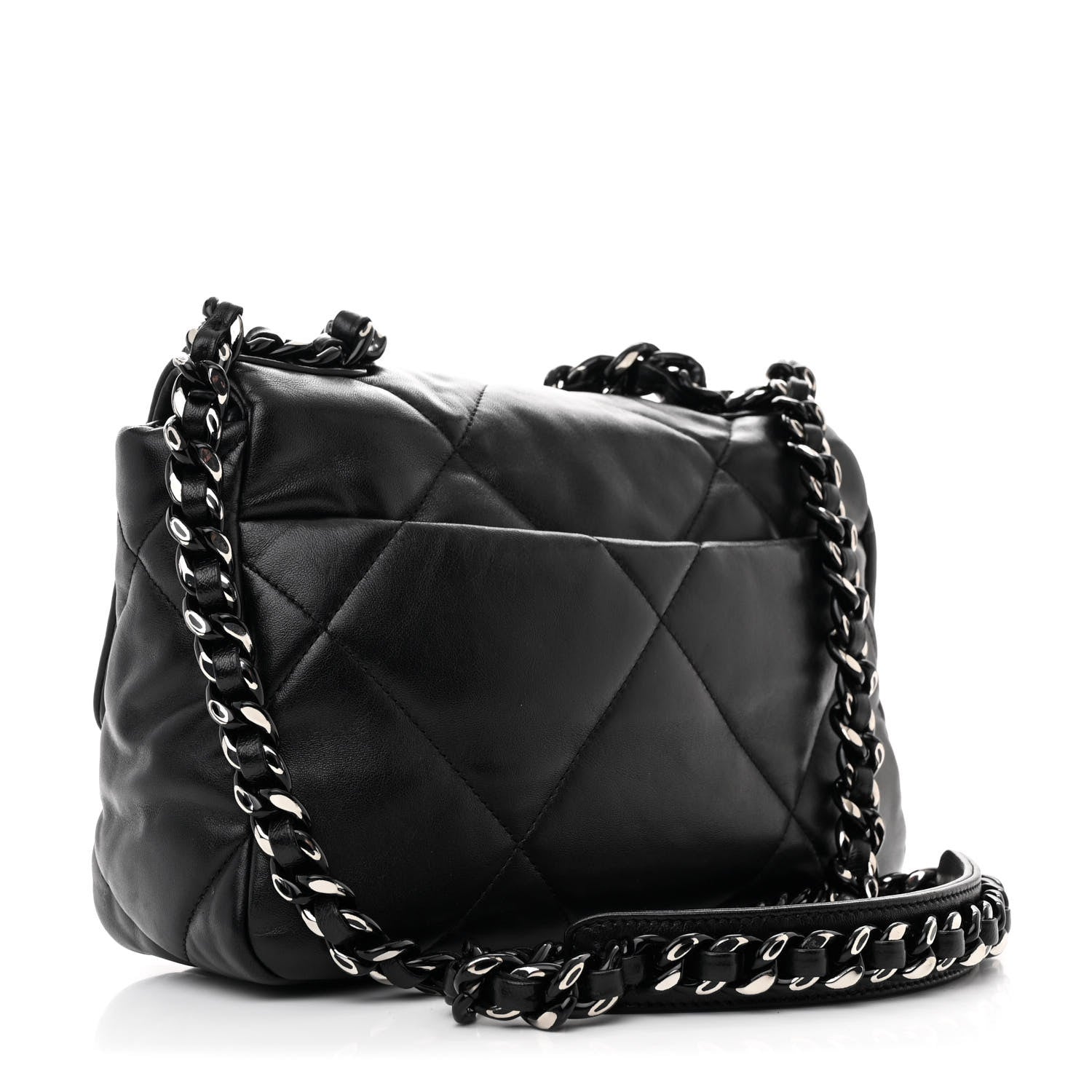 Chanel Lambskin Quilted Medium Chanel 19 Flap So Black 3 of 10