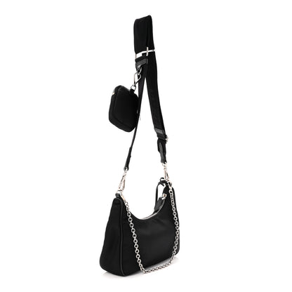 Prada Re-Nylon Saffiano Re-Edition 2005 Shoulder Bag Black 3 of 11