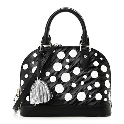 Louis Vuitton X YK Epi Alma BB Black White 1 of 9
