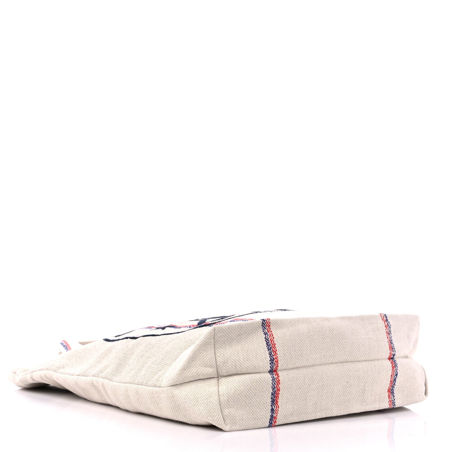 Christian Dior Canvas Print Cruise Tote Ivory Black 4 of 8