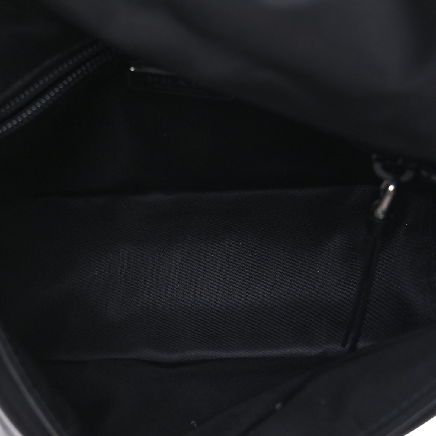 Re-Nylon Vitello Padded Small Flap Shoulder Bag Black