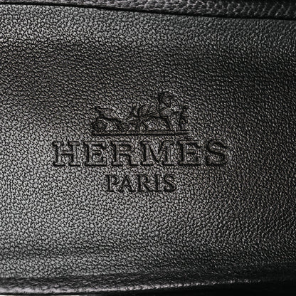 Hermes Goatskin Oz Mules 37.5 Black 9 of 12