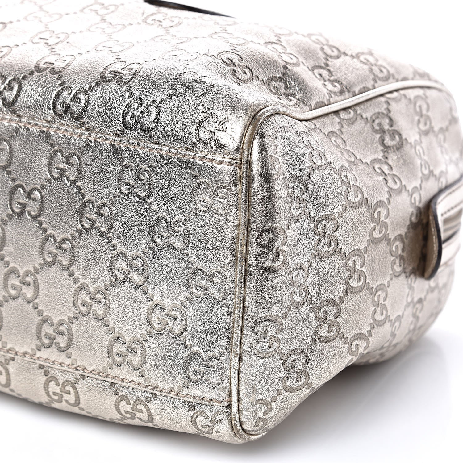 Gucci Metallic Guccissima Boston Gold 10 of 12