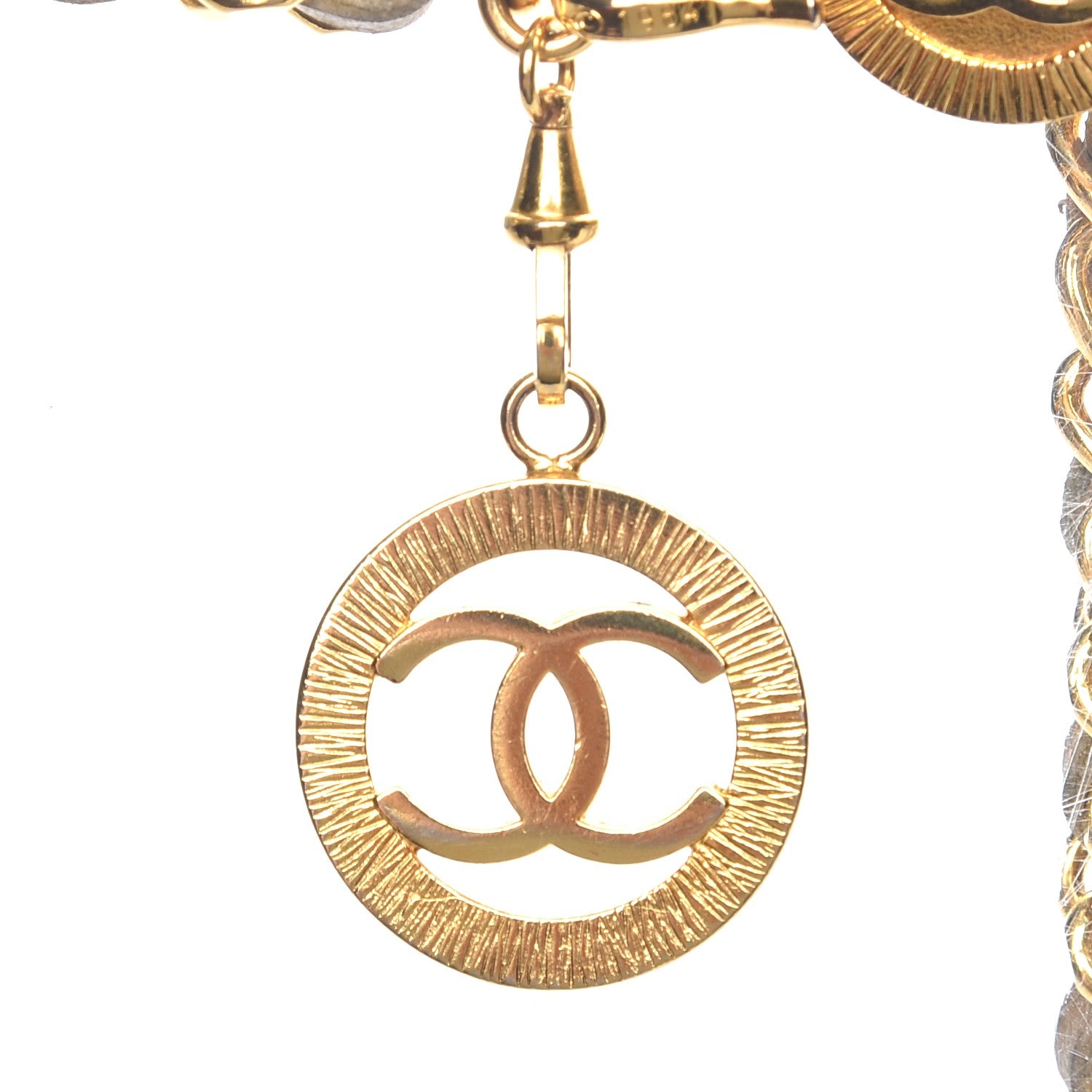 Chanel Lambskin Chain CC Medallion Belt Beige Gold 5 of 7