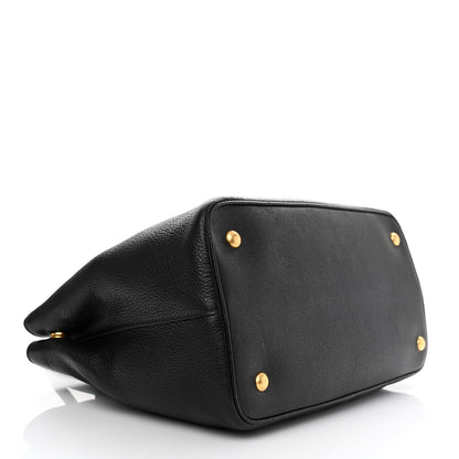 Prada Vitello Daino Tote Black 3 of 11