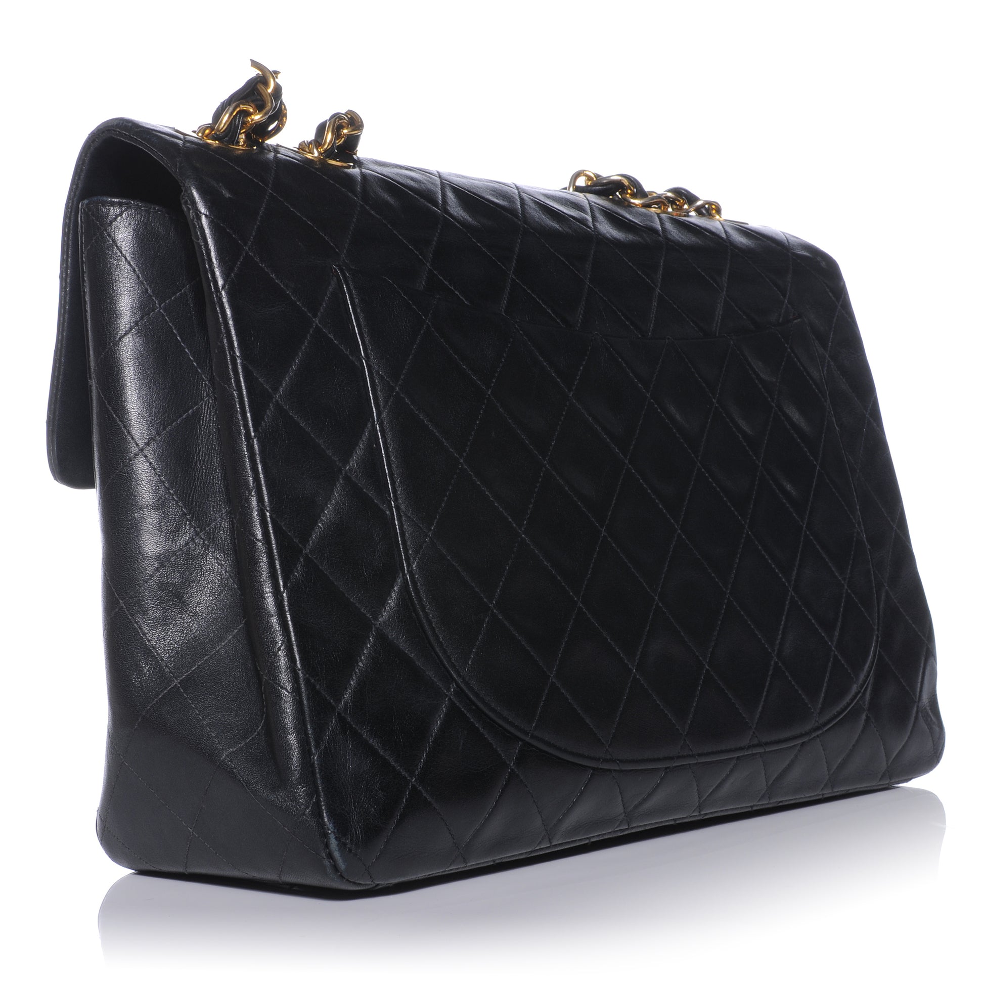 Chanel Lambskin XL Jumbo Flap Black 3 of 10