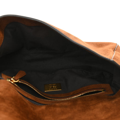 Fendi Chamois Baguette Marrone 5 of 10