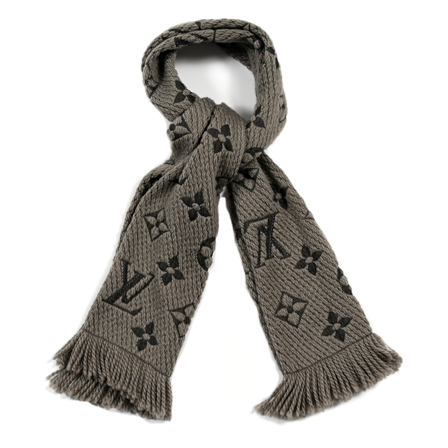 Louis Vuitton Wool Silk Logomania Scarf Verone 1 of 4