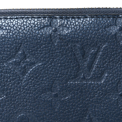 Louis Vuitton Metallic Empreinte Monogram Zippy Wallet Navy Nacre 7 of 10