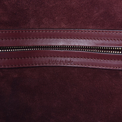 Celine Natural Calfskin Medium Phantom Luggage Burgundy 7 of 17
