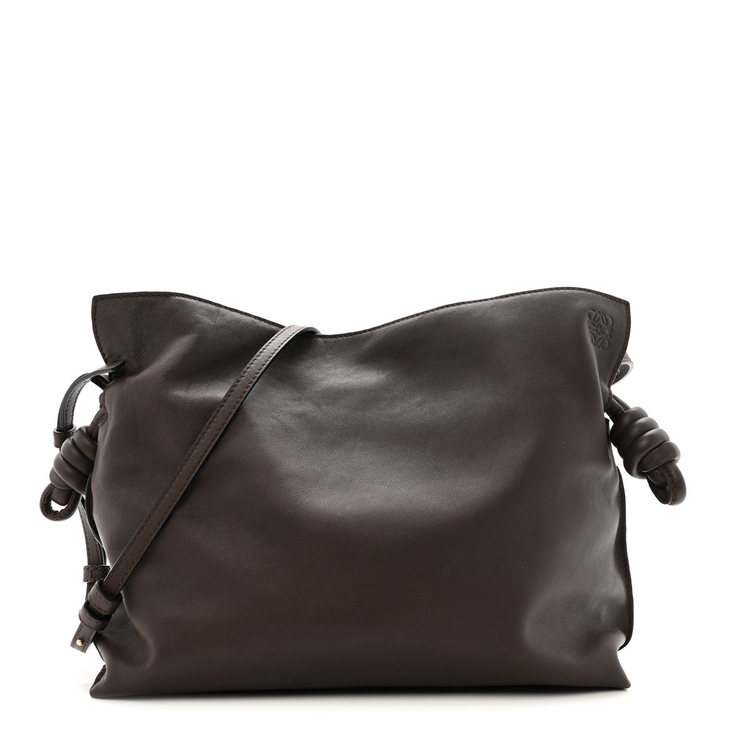 Loewe Nappa Medium Flamenco Knot Bag Chocolate 1 of 11