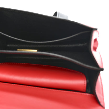 Prada City Calfskin Saffiano Cahier Bag Fuoco Black 5 of 14