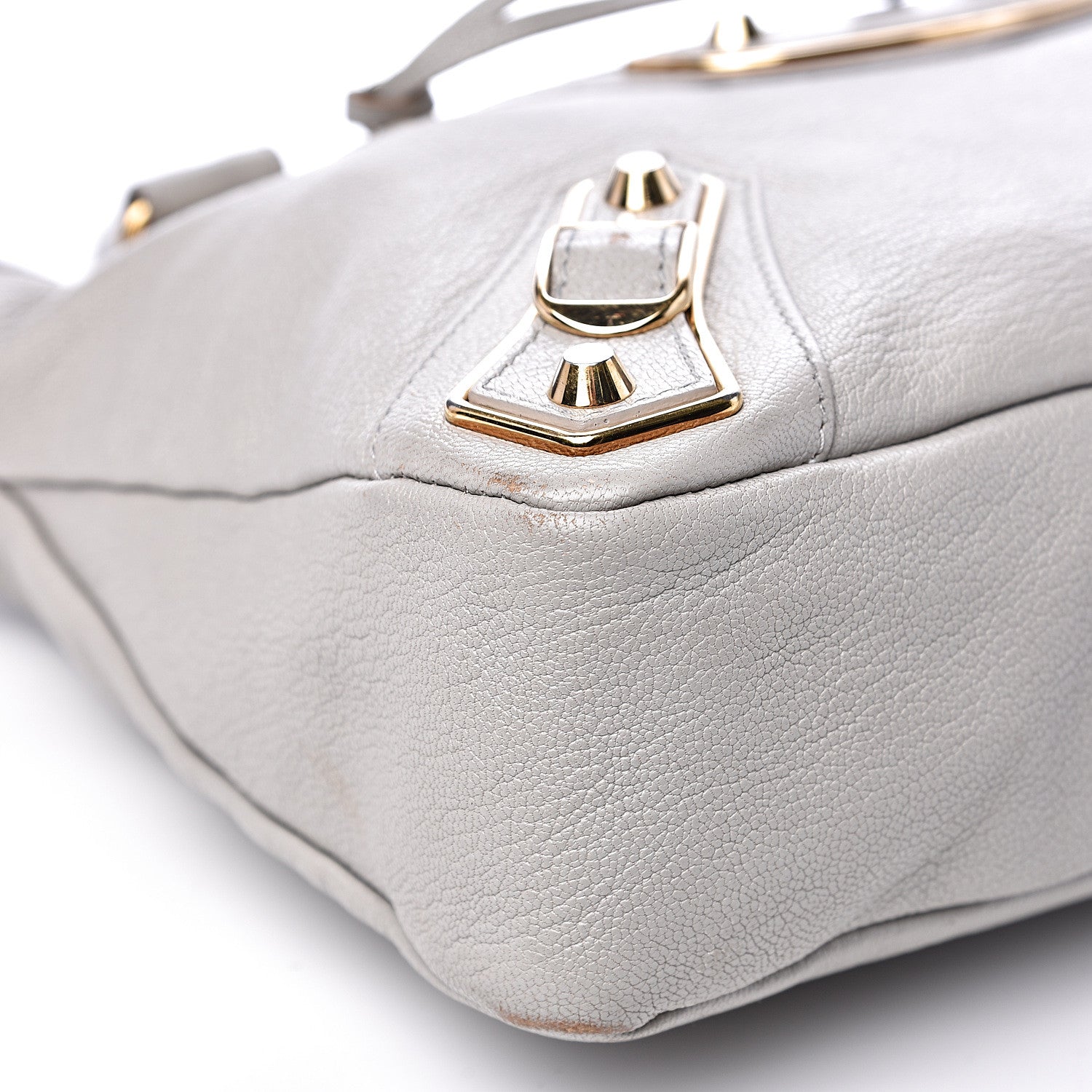 Balenciaga Chevre Gold Metallic Edge Hardware Town Gris Glace 7 of 19