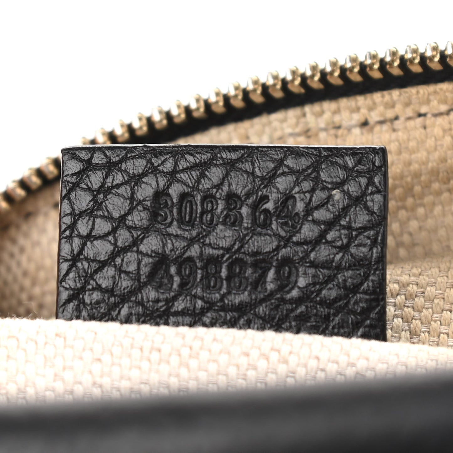 Pebbled Calfskin Small Soho Disco Bag Black