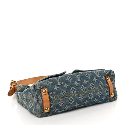 Louis Vuitton Monogram Denim Baggy PM Blue 4 of 9