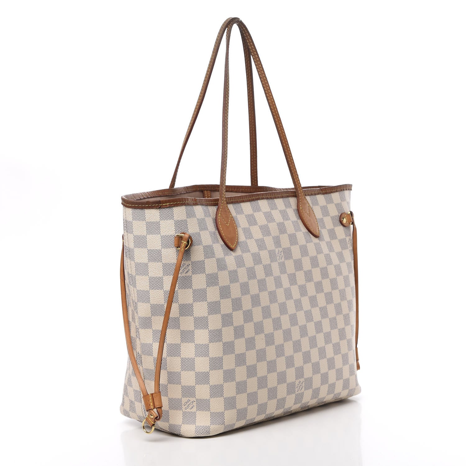 Louis Vuitton Damier Azur Neo Neverfull MM Rose Ballerine 3 of 23