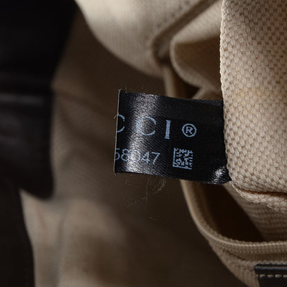 Gucci Monogram Large Sukey Top Handle Bag Beige Dark Brown 9 of 9