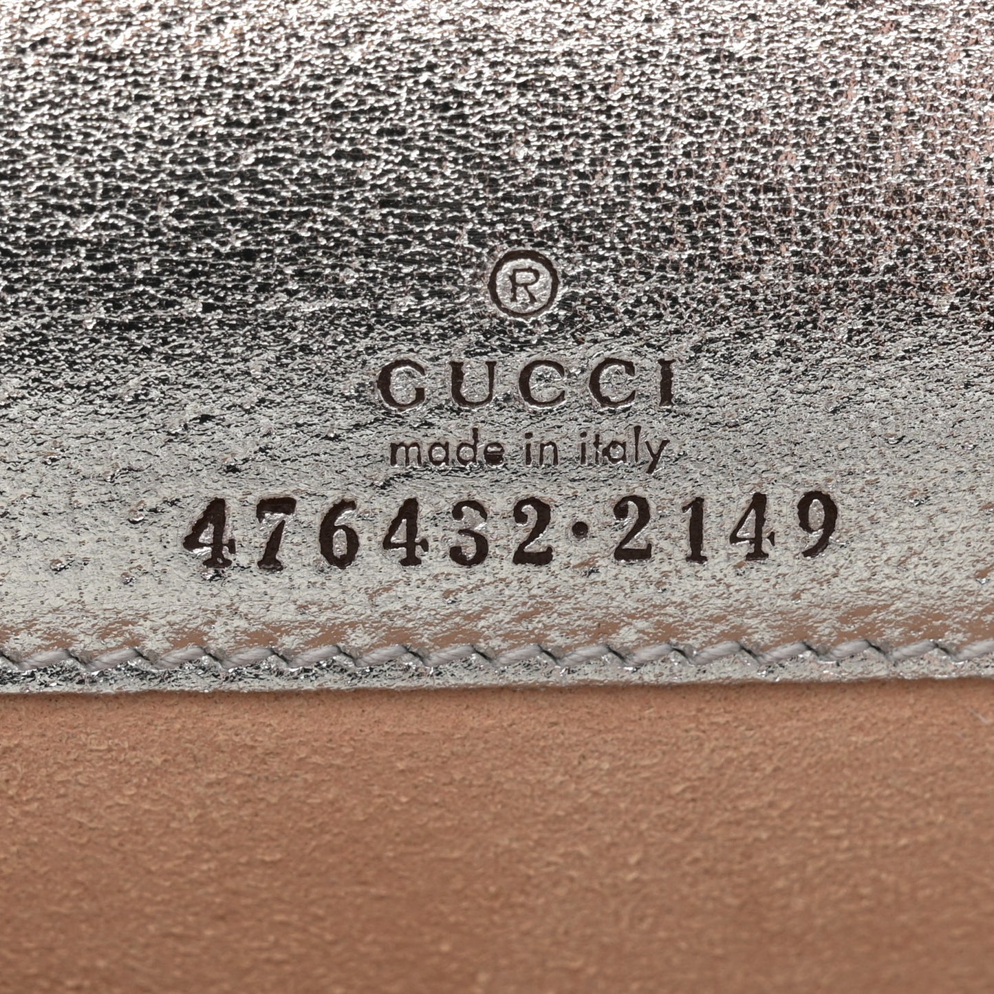 Metallic Calfskin Super Mini Dionysus Shoulder Bag Silver