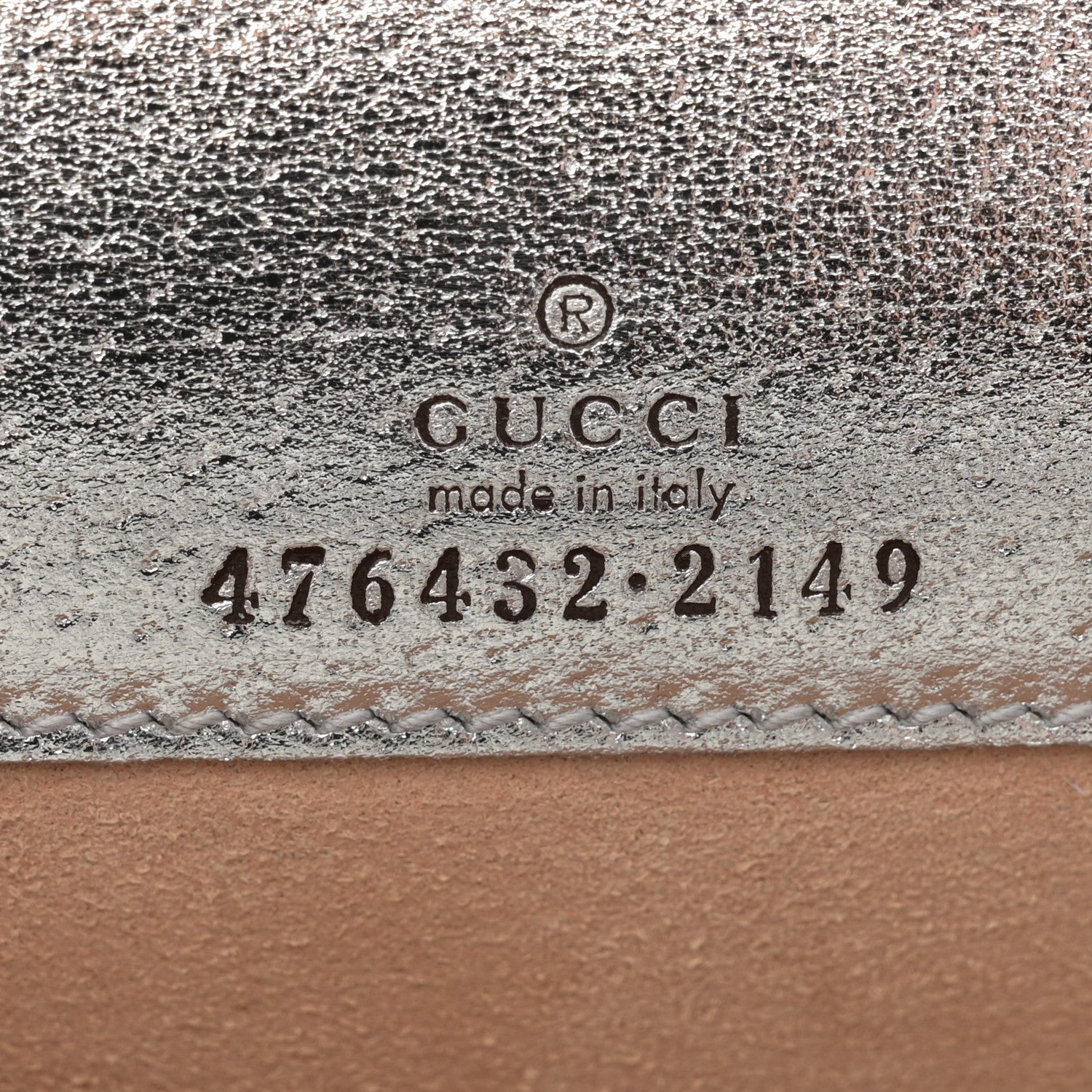 Gucci Metallic Calfskin Super Mini Dionysus Shoulder Bag Silver 6 of 10