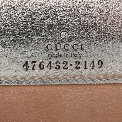 Gucci Metallic Calfskin Super Mini Dionysus Shoulder Bag Silver 6 of 10