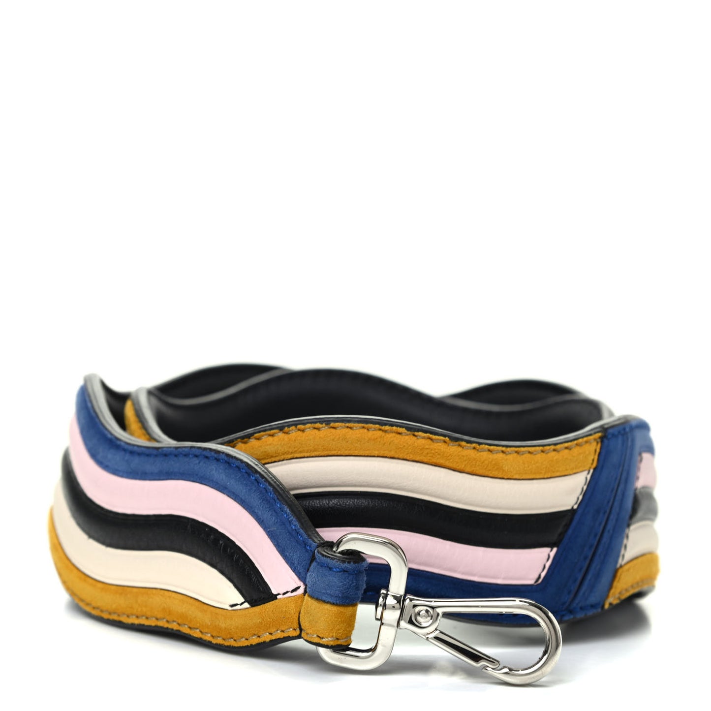 Suede Calfskin Waves Strap You Multicolor