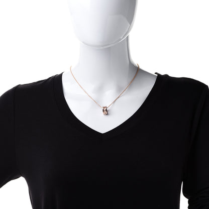 Bulgari 18K Rose Gold B.Zero1 Open Legends Pendant Necklace 2 of 10
